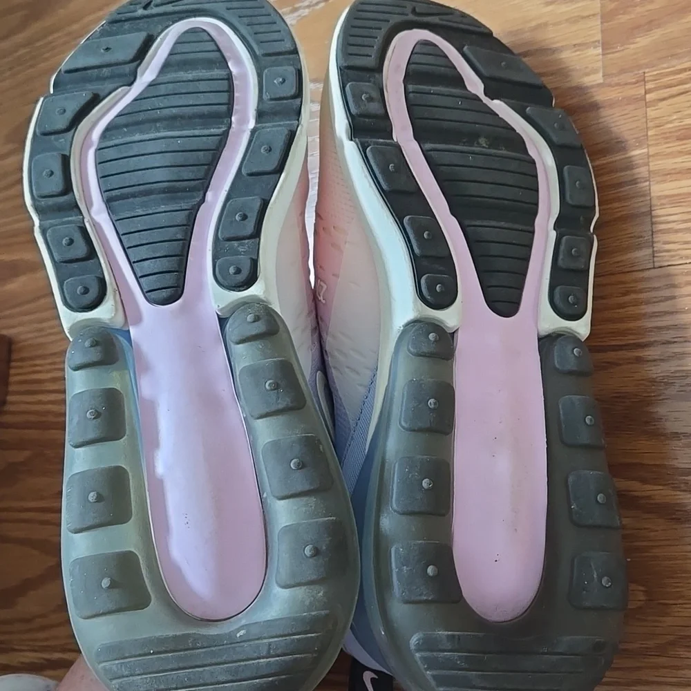 Nike Air Max 270 Women's Gradient Pastel Sneakers - Pink/Blue/White - Picture 10 of 10